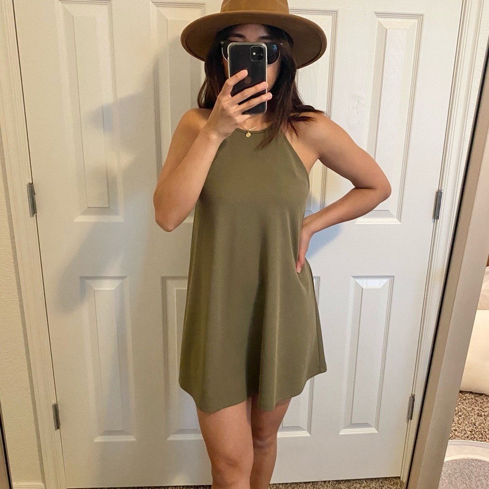 Olive Green F21 Mini Dress